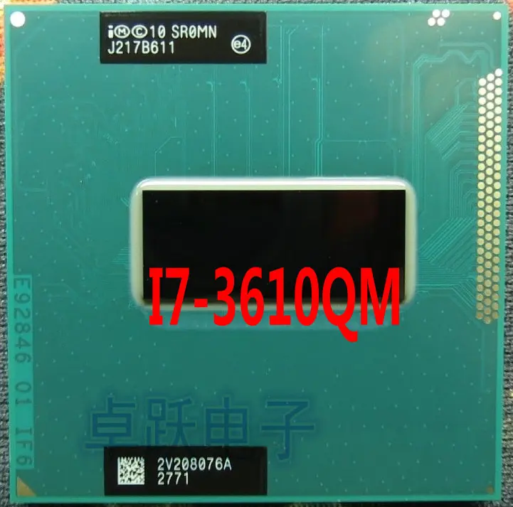 Процессор Intel SR0MN i7 3610QM Core Mobile CPU ноутбук PGA 2 3 ГГц до SROMN Бесплатная доставка| |