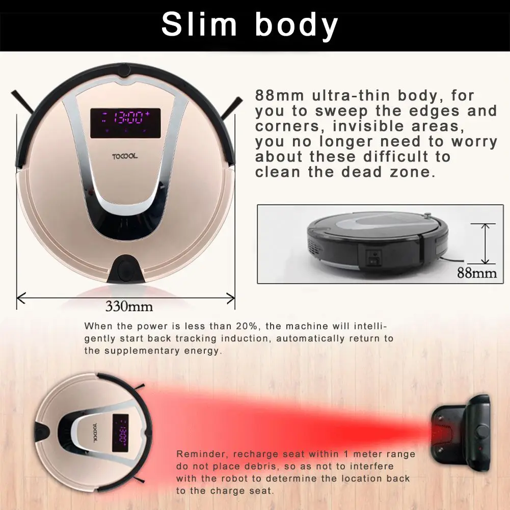 Professional Wireless Remote Control Smart Robot Vacuum Cleaner Automatic Multi-Function Sweeping Mopping Machine Self-Charge | Бытовая