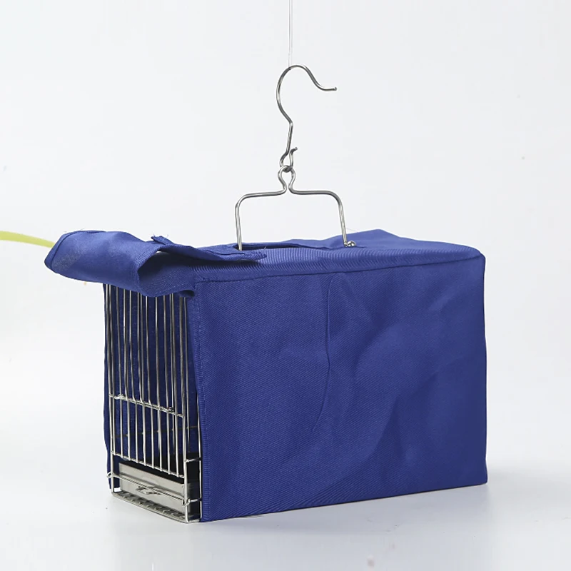 

Square stainless steel bird cage with caged parrot bathing cage bird out of the carrying case ZP7011150