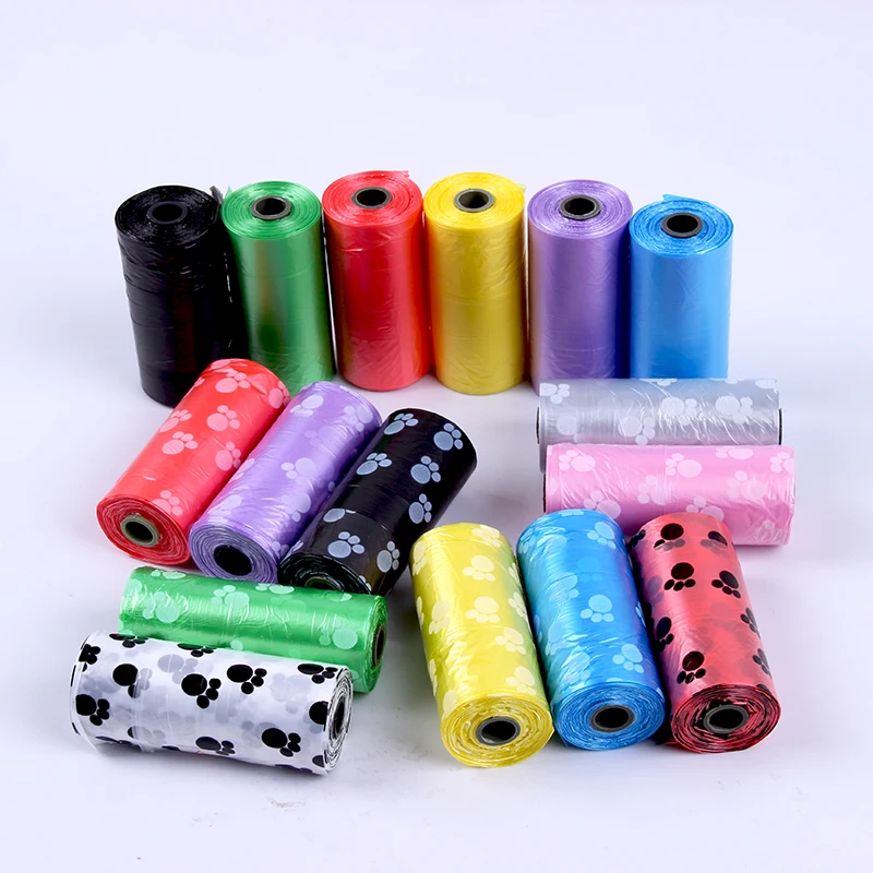 DannyKarl 20 рулонов сумка для собак однотонные сумки домашних животных собака кошка