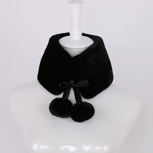 Nerazzurri роскошный брендовый зимний шарф из искусственного кроличьего меха, дизайнерский шарф-воротник, женский модный теплый толстый однотонный шейный платок, 2019