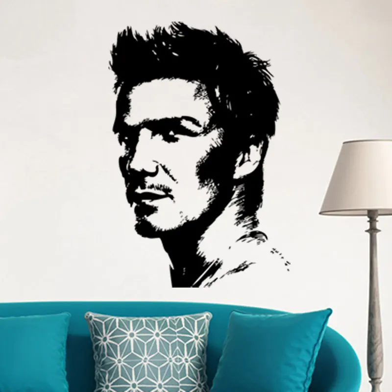 

David Beckham Football Star Wall Decals Eco-friendly Removable Vinyl Stickers For Home And Shop Decor Kid`s Room Sofa Background