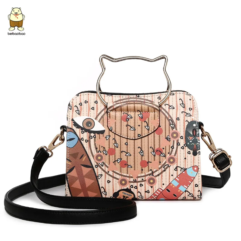 Женская сумка с принтом Beibaobao модная дизайнерская через плечо котенка a2895|designer
