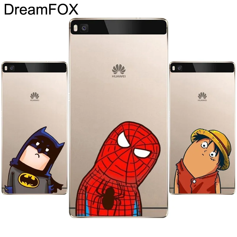 DREAMFOX L321 милый мультяшный Дизайн Мягкий ТПУ силиконовый чехол для huawei P8 P9 P10 Lite Plus