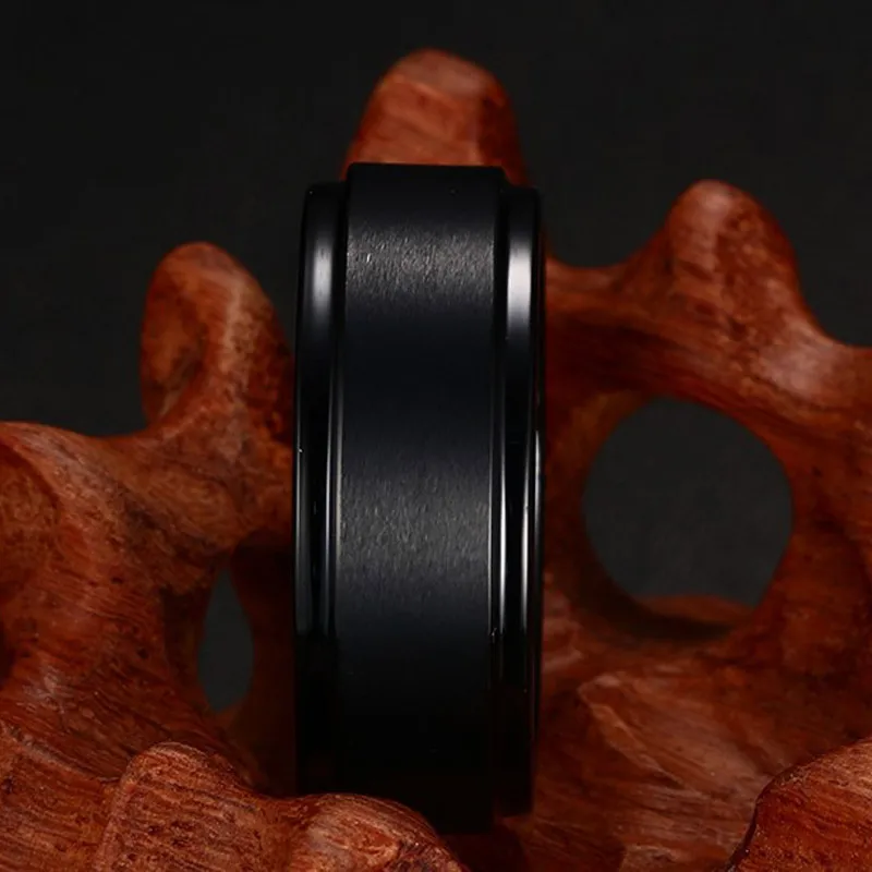 Vnox подлинное вольфрамовое Кольцо черное мужское классическое свадебное