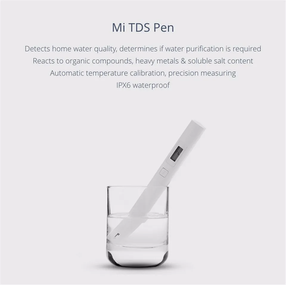 Xiaomi Mi TDS метр тест er портативная ручка для обнаружения качества воды тестовая ручка EC инструмент для измерения воды