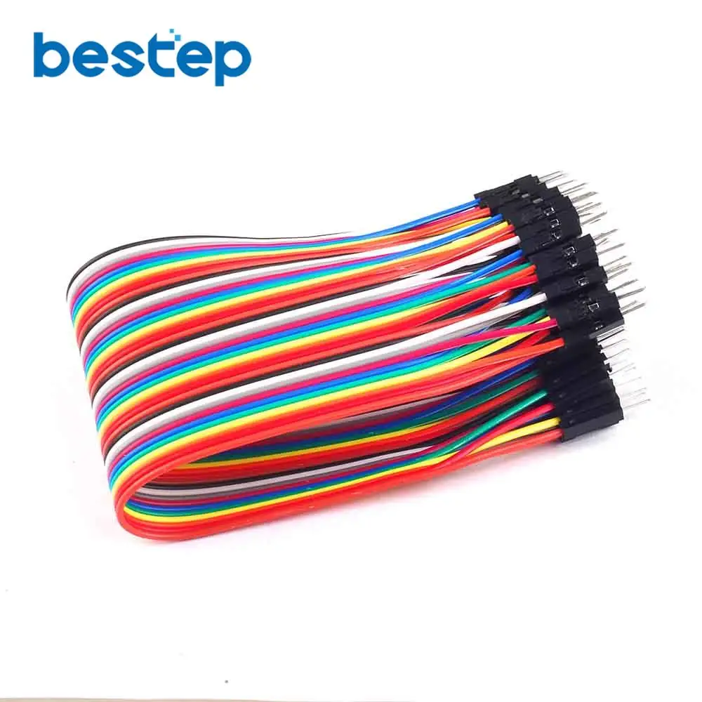 Кабель Dupont 40 шт. в ряд 21 5 см 2 54 мм 1Pin 1P перемычка Папа папа|40pcs dupont cable|jumper male to malecable |