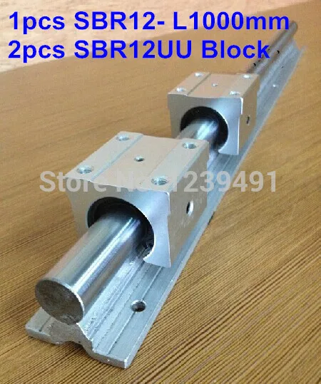 

1pcs SBR12 L1000mm linear guide + 2pcs SBR12UU block