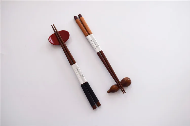 Одна пара ручная работа Японский Натуральный каштан деревянные палочки для еды