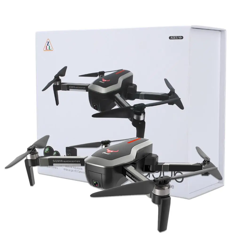 Color Box Портативный Радиоуправляемый Дрон gps 5G wifi FPV 4K Ultra HD широкоугольный двойной фотоаппарат бесщеточный селфи складной Дрон 4K Квадрокоптер Дрон - Цвет: Color Box
