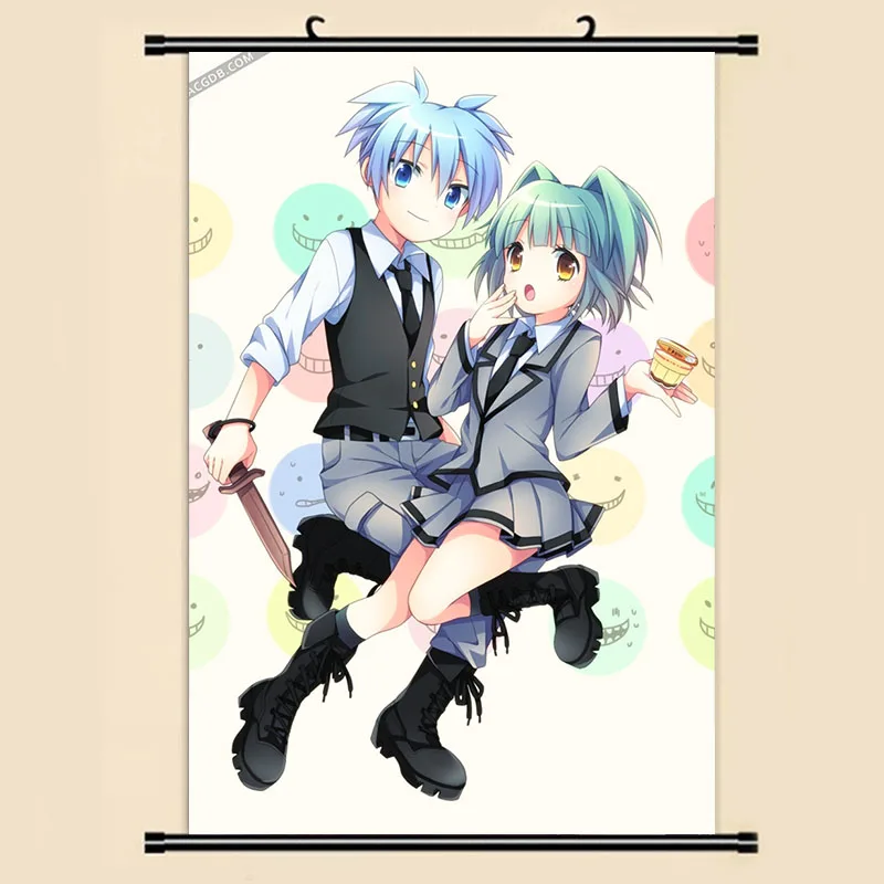 Ansatsu Kyoushitsu убийства классная комната для стен древний свиток живопись 40x60 картина