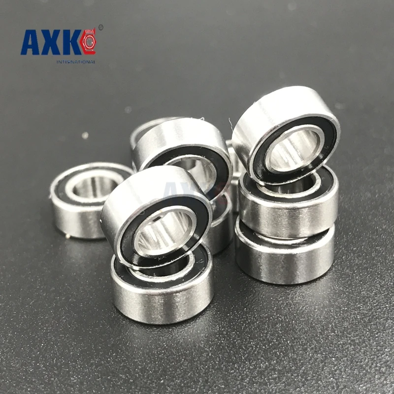 60 шт. Mr126-2rs Mr126rs Mr126 глубокий шаровой подшипник 6x12x4 мм Миниатюрный Abec3 черное