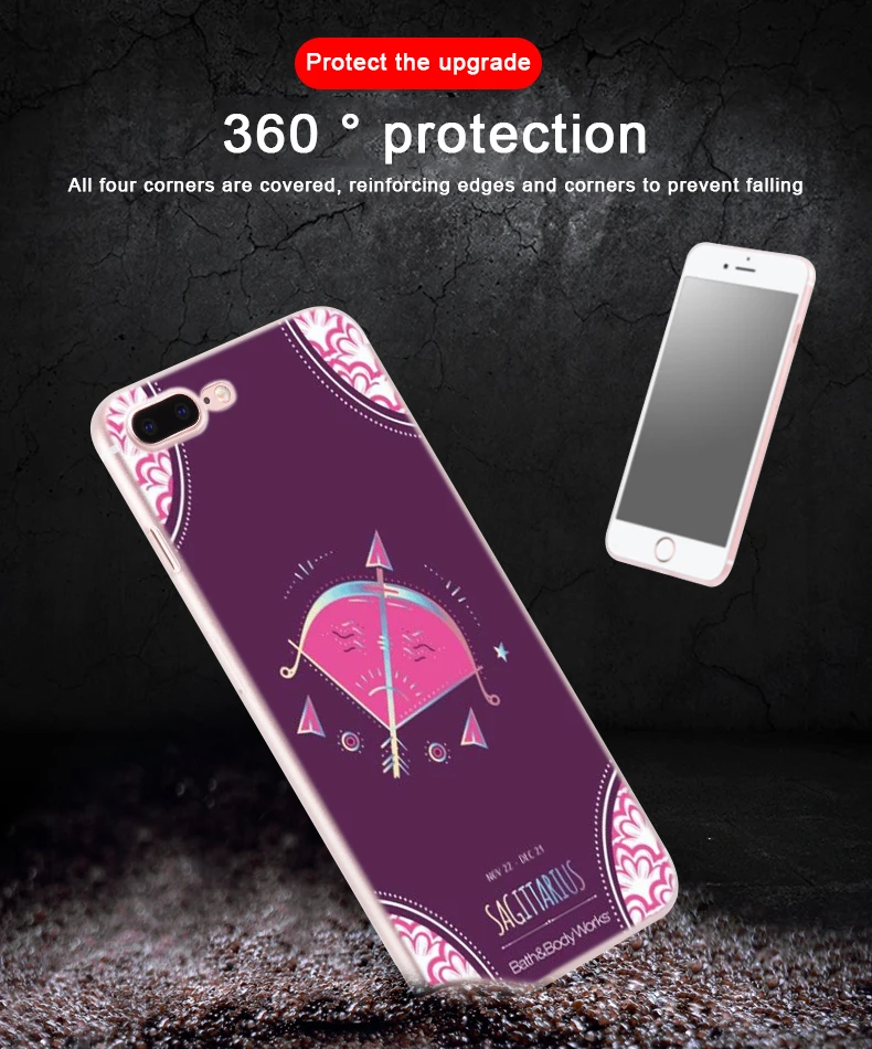 Мягкий чехол из ТПУ для iPhone 13 12 Mini 11 Pro XS Max XR X 8 7 6 Plus SE 2020 S со знаками Зодиака дизайн
