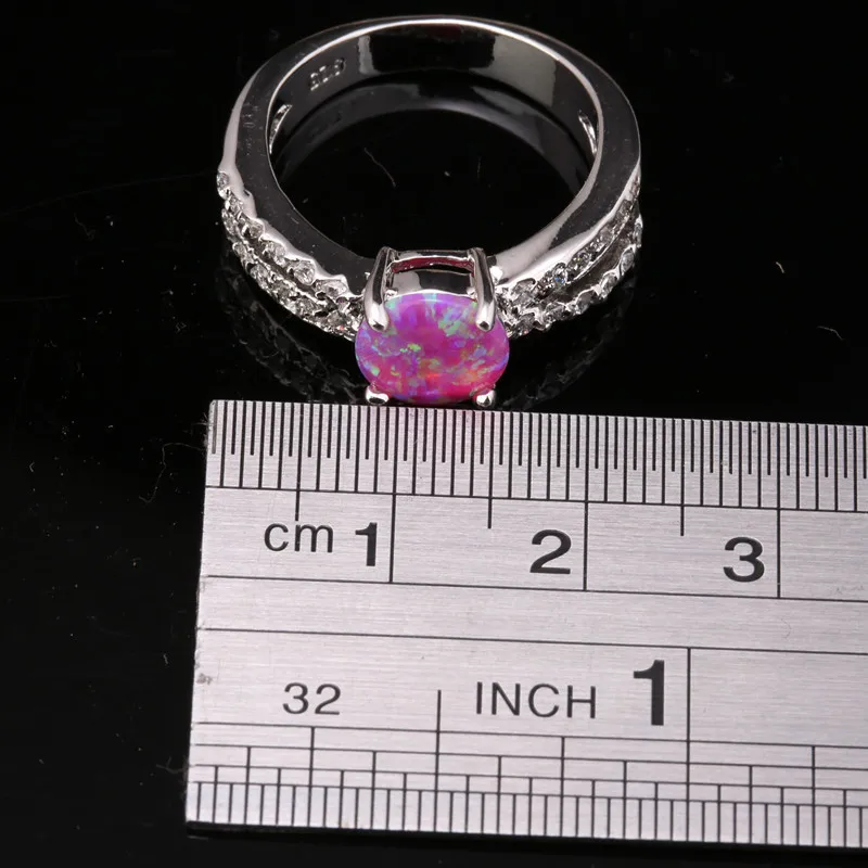 Филигранные розовые огненные опалы и ювелирные изделия посеребренные