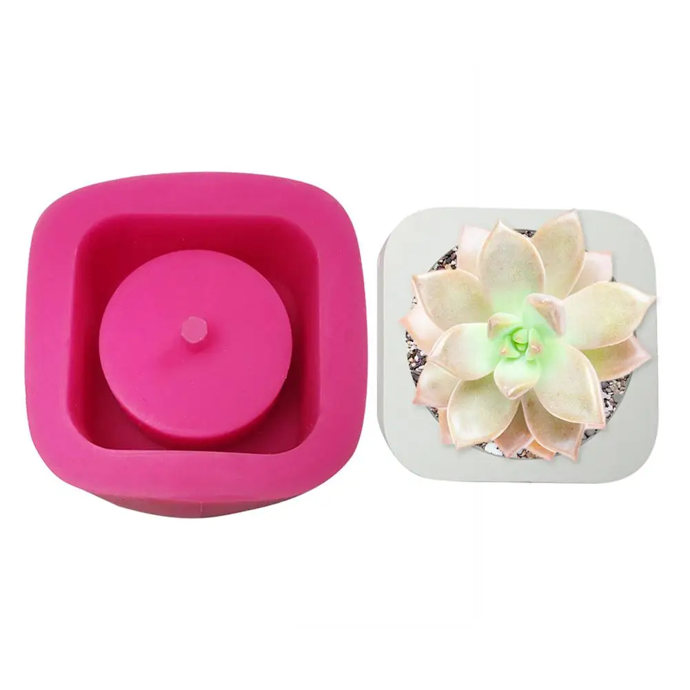 Круглая силиконовая бетонная форма геометрические цветочные горшки для