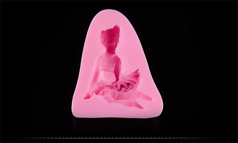 1 шт. форма для маленькой девочки DIY Форма выпечки помадка торта 3D силиконовая