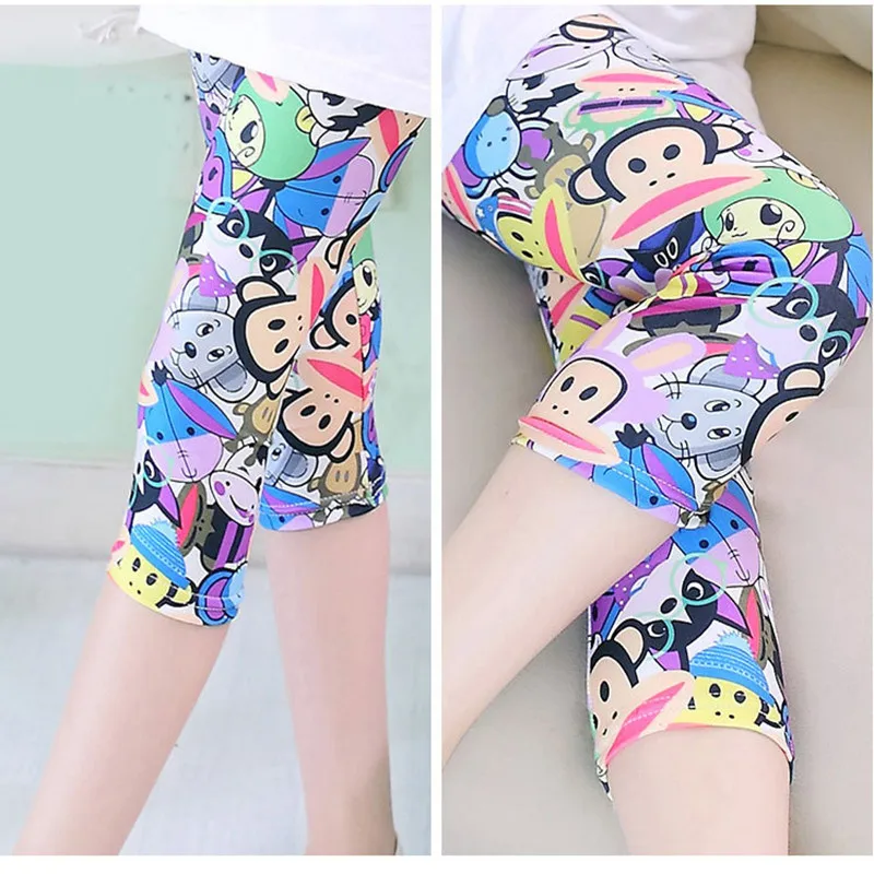 Леггинсы для девочек 2018 г. брендовые Детские леггинсы весенне Летние Осенние