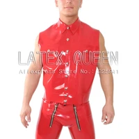 fashion latex jacket garment for men