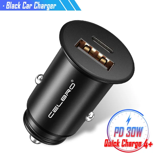 Car Charger Only 30 Вт мини USB PD автомобильное зарядное устройство для iPhone XS Max XR 8 Google Quick Charge QC 4,0 3,0 быстрая зарядка автомобильное зарядное устройство для телефона - Тип штекера: Car Charger Only