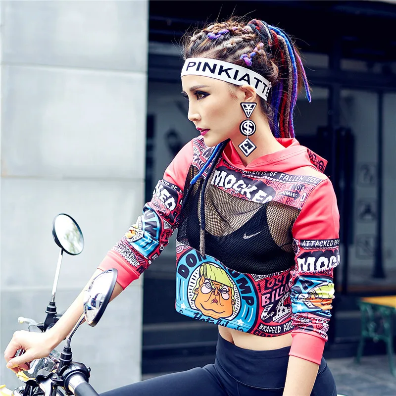 JUST. BE. NEVER wonder женская футболка с длинным рукавом harajuku спортивные костюмы укороченный топ с капюшоном для девочек сетчатый сексуальный костюм укороченные женские топы