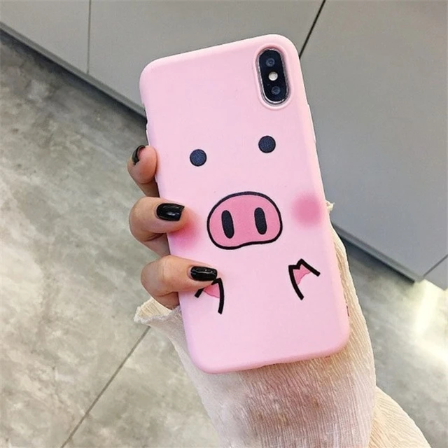 Милый чехол для телефона с изображением поросенка из мультфильма для Xiao mi Red mi 4X 5A 5 Plus 7 Note 5 6 7 Pro Prime mi 8 A2 lite 9 SE A1 mi x 2 2S Мягкий чехол из ТПУ - Цвет: Only case