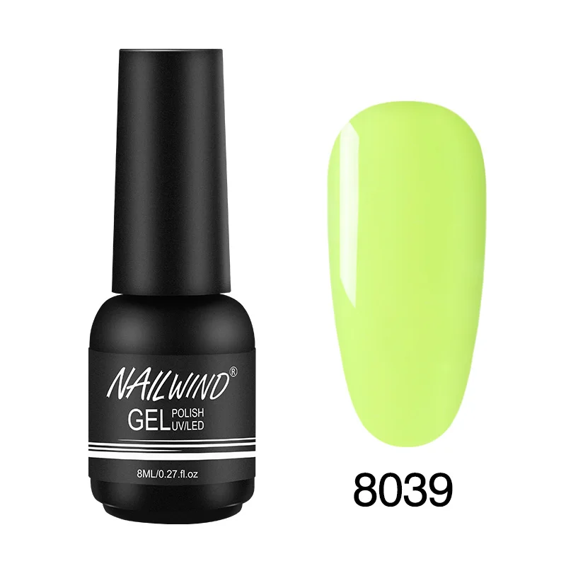Гель nailwind лак для ногтей неоновый гель гибридные Лаки Полупостоянный лак для ногтей УФ основа верхнее покрытие 8 мл все для маникюра гель лак - Цвет: 8039