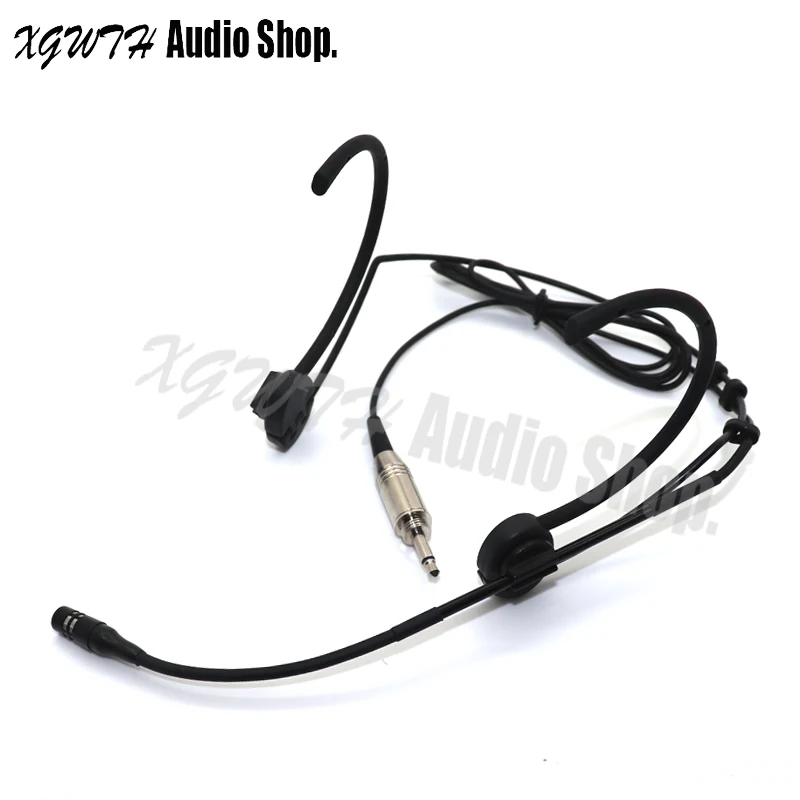 3.5mm Extemal Lock Складная двойная Ушная головка гарнитура головной микрофон для AKG Shure Audio-Technica Sennheiser MiPro Беспроводная авиационная предохранительная вилка - Цвет: 3.5mm Extemal Lock