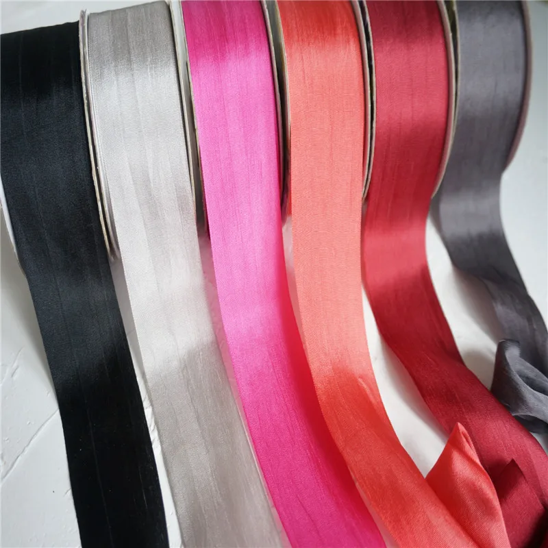 32mm 1.25&quot hot colors 100% pure silk embroidery ribbon wedding thin taffeta high quality Handcraft | Дом и сад