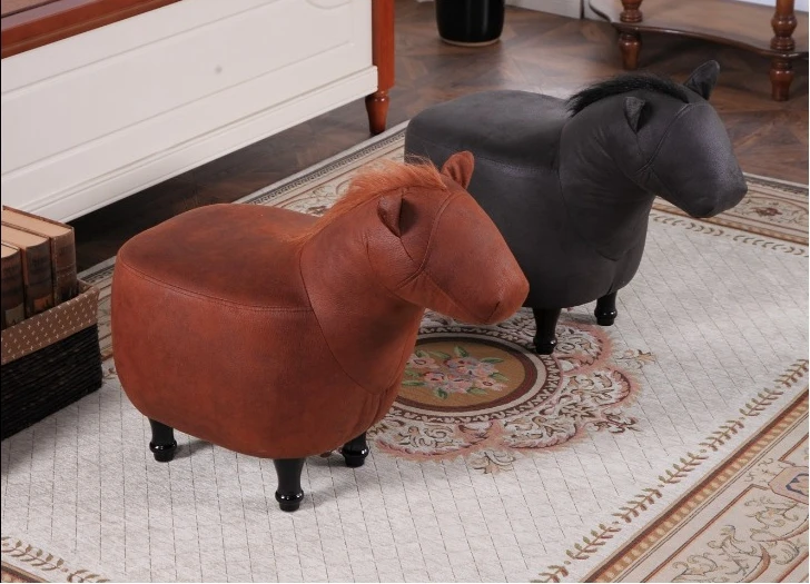 2017 new Cute Aminal Stool Horse Ottoman Living Room Chair Children furniture made in China | Мебель