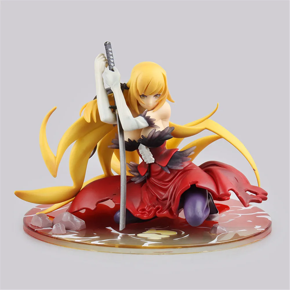Monogatari Nisemonogatari Oshino Shinobu аниме фигурка с оружием Ver. ПВХ аниме секс кукла подарок Детская экшн кукла модель горячие игрушки PM - Цвет: No box