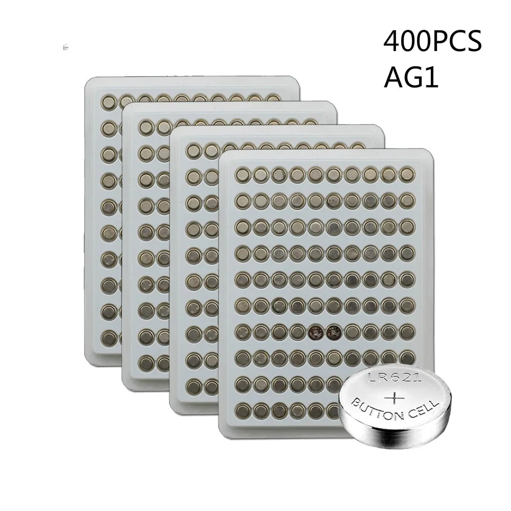 400 шт. AG1 1,55 V 364 SR621SW LR621 621 LR60 CX60 щелочные батареи для монетных батарей часы Батарея