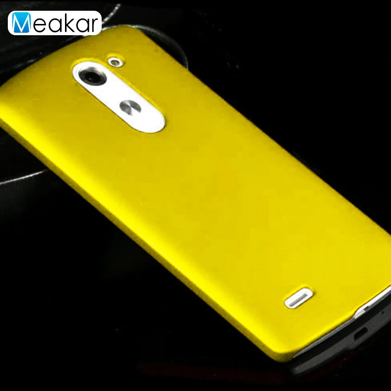 Матовая Пластик Coque 5.5For Lg G3 стилус чехол для Lg G3 стилус двойной D690 D690n D693n телефона чехол-лента на заднюю панель - Цвет: yellow