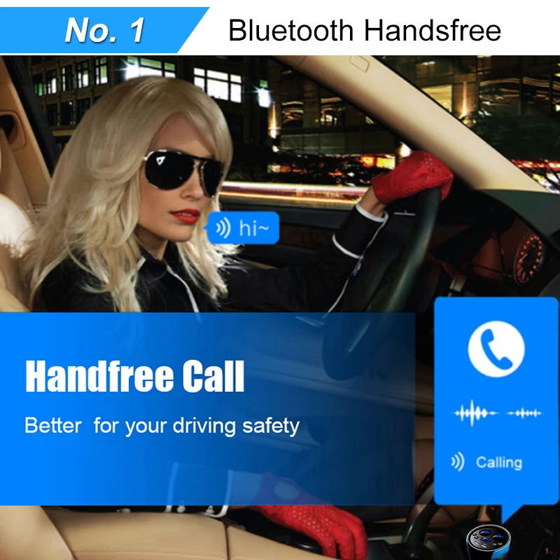 Fm передатчик 2019 mp3 плеер Bluetooth автомобильный комплект громкая связь звонок