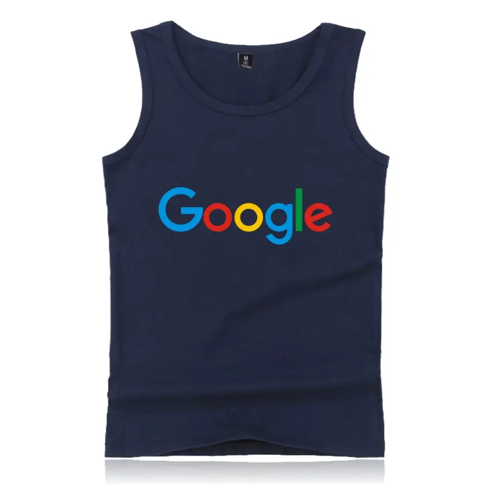 Майка Google повседневная одежда хлопковые топы майка с принтом логотипа жилет|tank
