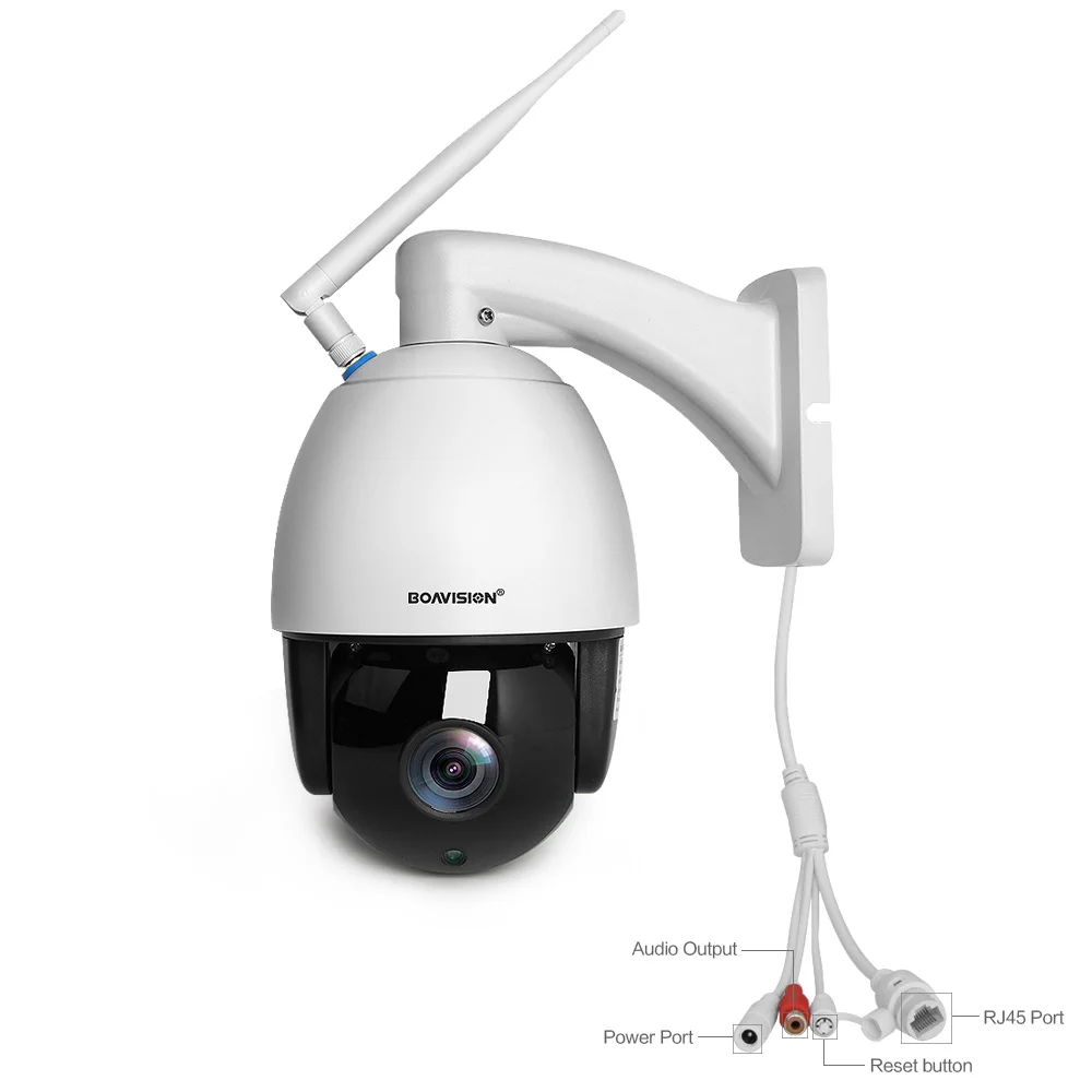 1080P Беспроводная wifi PTZ скоростная купольная IP камера, уличная 5X 10X Zoom IR 60M CCTV камера видеонаблюдения, аудио ONVIF