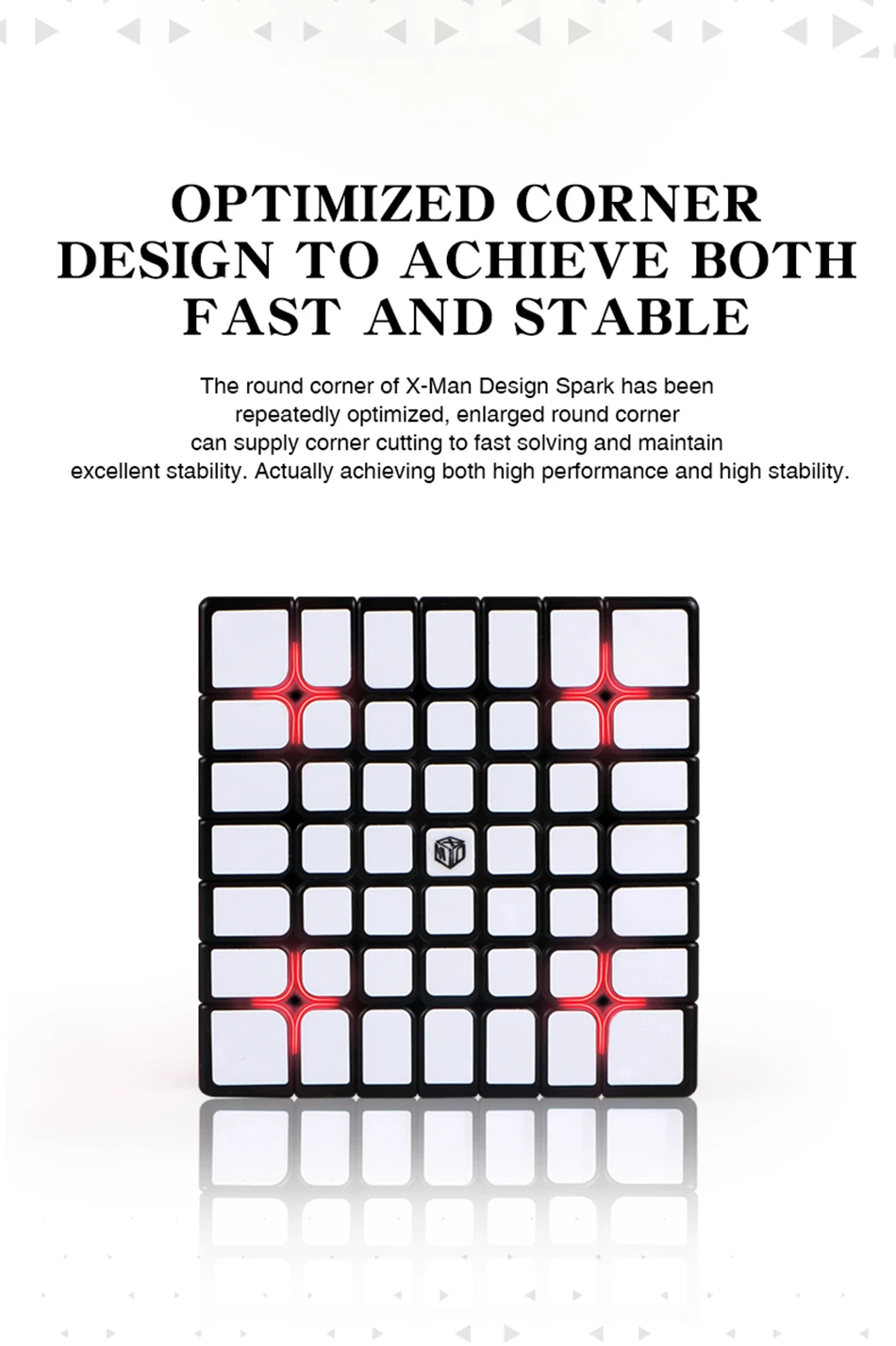 QiYi X-Man дизайн Spark 7x7 магнитный кубик без наклеек/черный Mofangge qiyi Spark 7*7 скоростных кубиков игрушка WCA головоломка волшебный куб