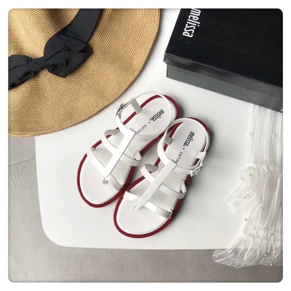 Новинка года; женские босоножки Melissa; бразильская женская обувь из прозрачного пластика; Женская Повседневная прозрачная обувь; женские сандалии Melissa