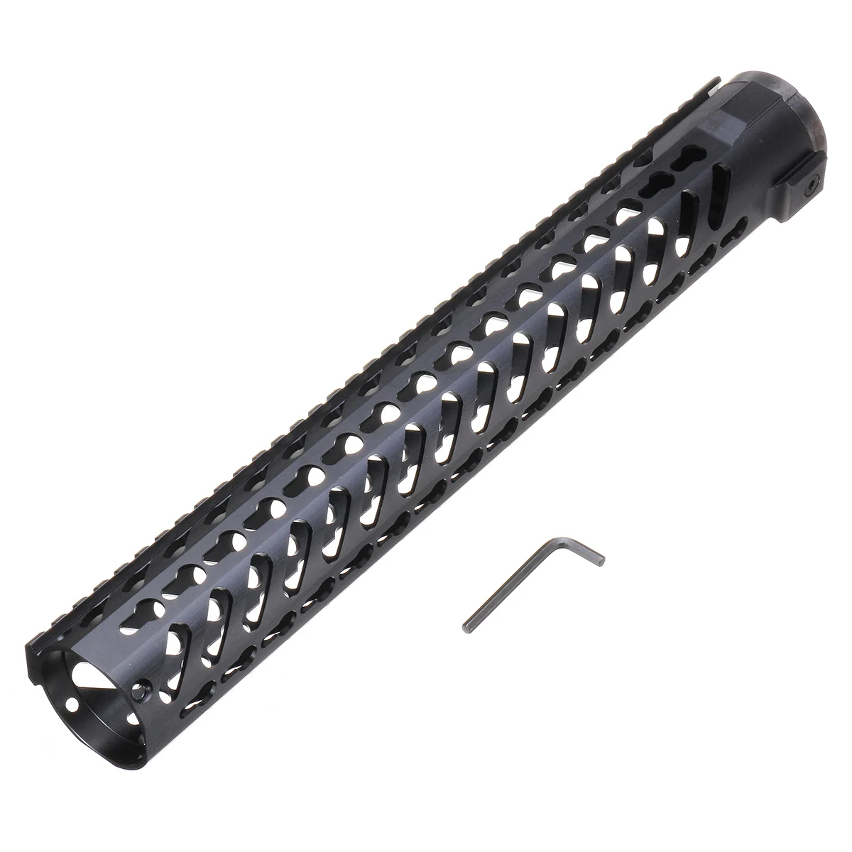 7 дюймов/9 дюймов/12 дюймов/15 дюймов металлический Fishbone Keymod+ Переднее стабильное кольцо для Jinming 9 Gen9 M4a1 мяч для игрушечного пистолета для металлической рыбьей кости - Цвет: 15in