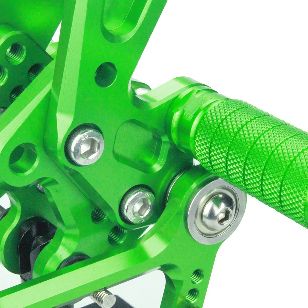 CNC Алюминиевые Регулируемые Задние подножки для Kawasaki Ninja ZX 14 ZX14 ZZR1400 2006 2007 2008 2009 2010