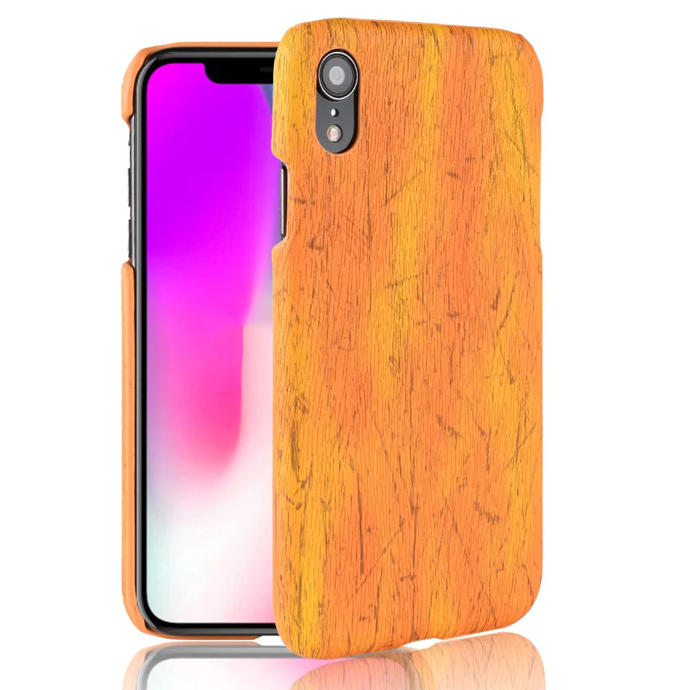 Чехол для iphone XR кожаный роскошный чехол Woodern в стиле ретро XS MAX 6 6s 7 8 Plus Деревянная