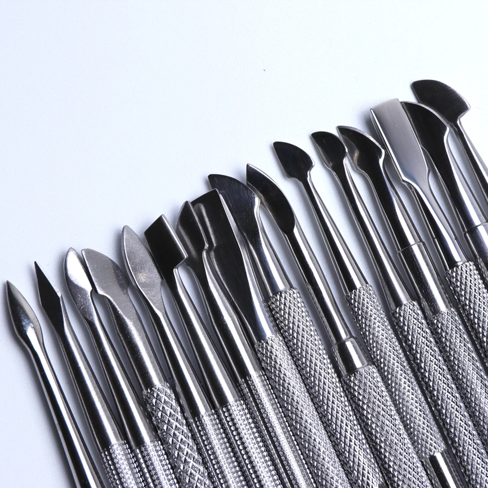 1 шт. двойная головка кутикулы толкатель триммер для ногтей удаления ухода за