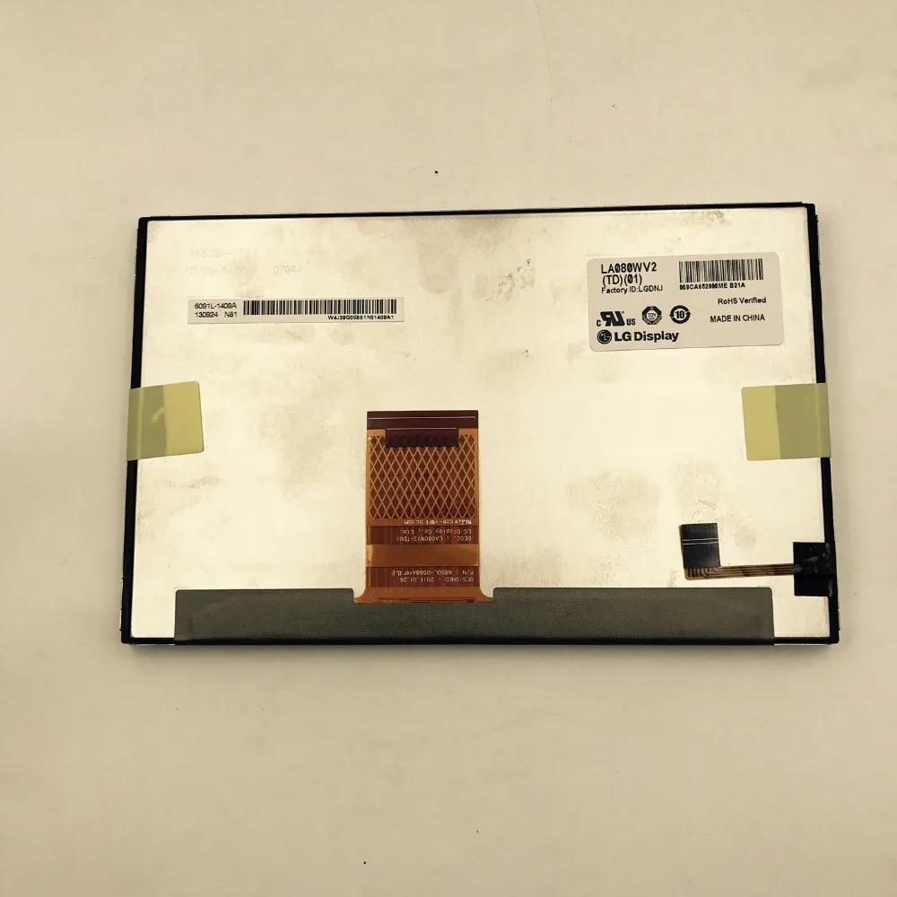 Оригинальный новый LA080WV2 TD 01 TD01 LA080WV2(TD)(01) 8 дюймовый ЖК дисплей TFT|display tft|display lcddisplay