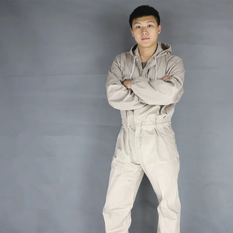 Мужской комбинезон большого размера с капюшоном Мужская Рабочая одежда униформа