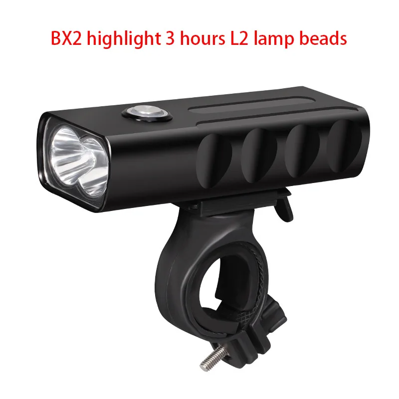 3 hours L2 BX2/BX3 USB Перезаряжаемый велосипедный светильник, передний руль, велосипедный светодиодный светильник, батарея, вспышка, светильник фонарь, головной светильник, Аксессуары для велосипеда - Цвет: 3 hours L2