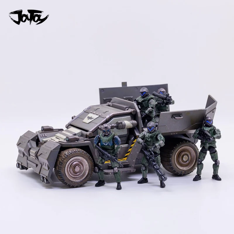 

1/25 JOYTOY Mecha Rhinoceros Scout Vehicle Car And UNSC Ninth Legion Soldier Action Figure Free Shipping