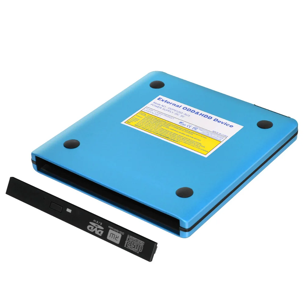 DeepFox алюминиевый 12,7 мм USB 3,0 внешний DVD Оптический привод Корпус SATA II Внешний DVD Чехол Поддержка 3,0 Гбит/с