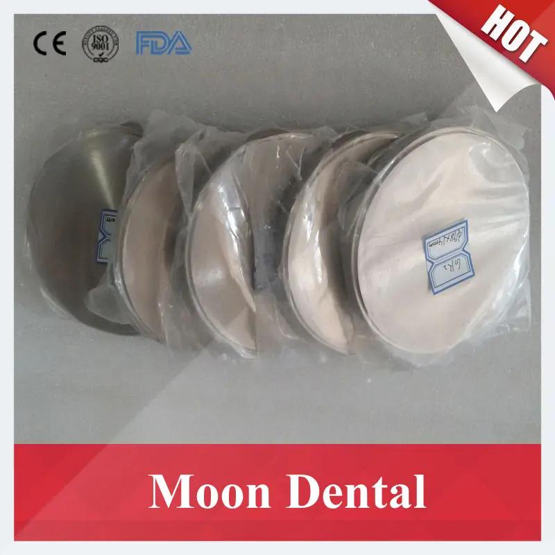 

Sales 5 Piece/lot Grade 2/Grade 5 OD98x14mm CAD CAM Dental Titanium Discs with Step for Dental Open CAD CAM Milling Systems