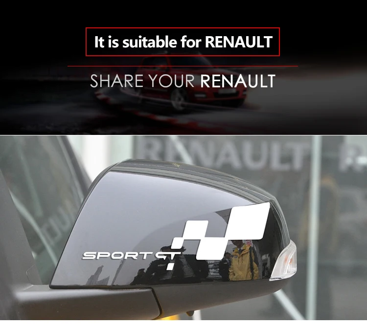Боковое зеркало заднего вида, автомобильная наклейка для Renault Clio Twingo Megane 2 Duster Fluence Laguna Latitude Scenic Reno Logan, аксессуары