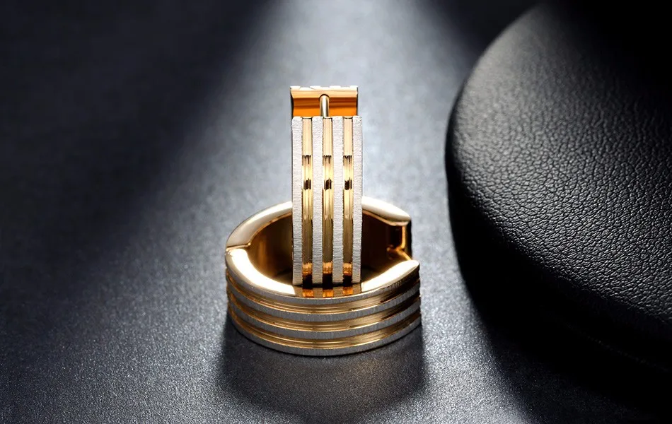 ORSA JEWELS, серьги-кольца золотого цвета без содержания свинца и никеля, классические обручальные и свадебные серьги, ювелирные изделия для женщин GTE12