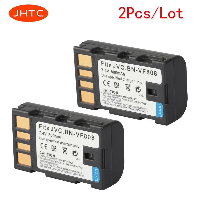JHTC 2Pcs 800mAh BN VF808 VF808U VF815 BNVF808 декодированная батарея для JVC VF823 MG132 MG133|Цифровые